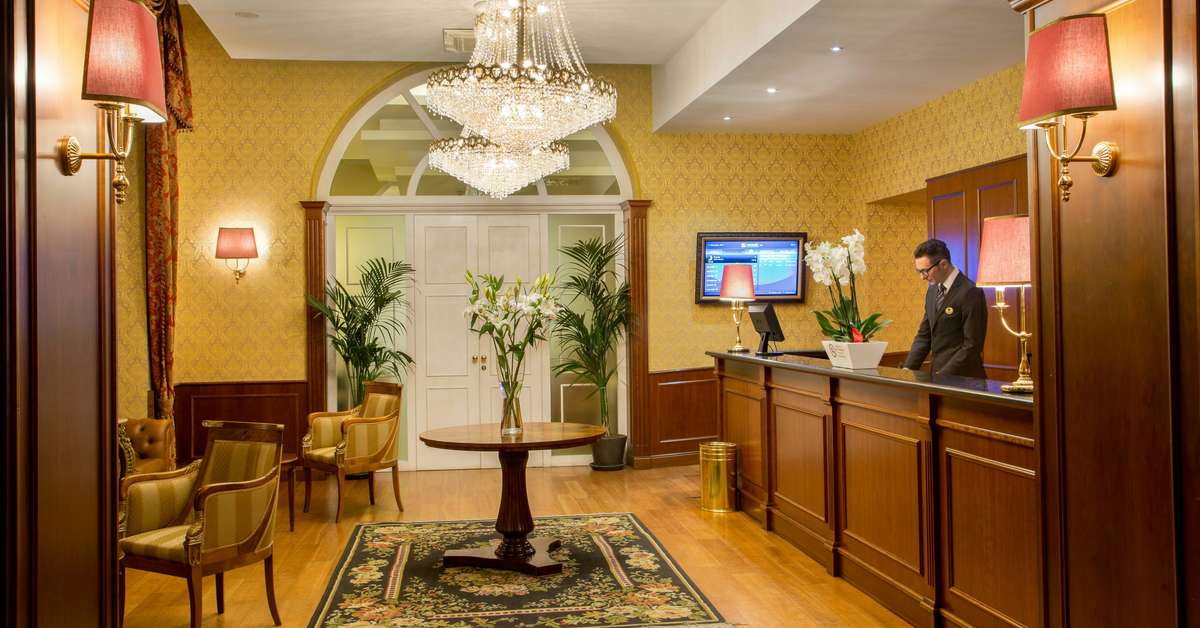 Ein Foto vom Innenbereich im Hotel Milton Roma