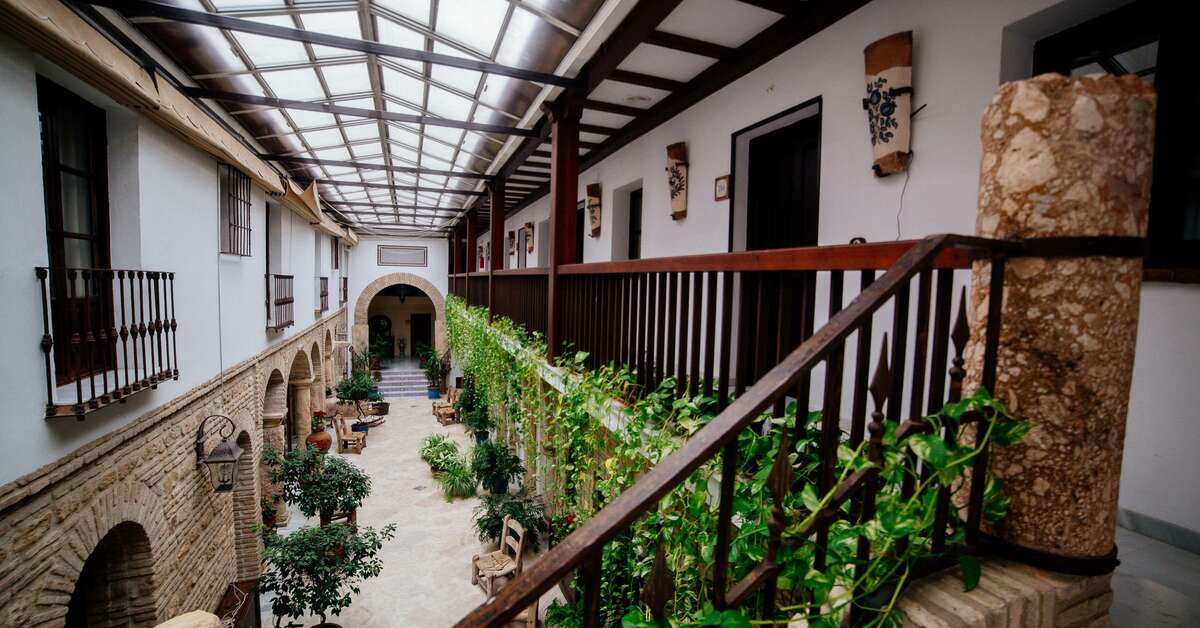 Een foto van het interieur van Hacienda Posada De Vallina