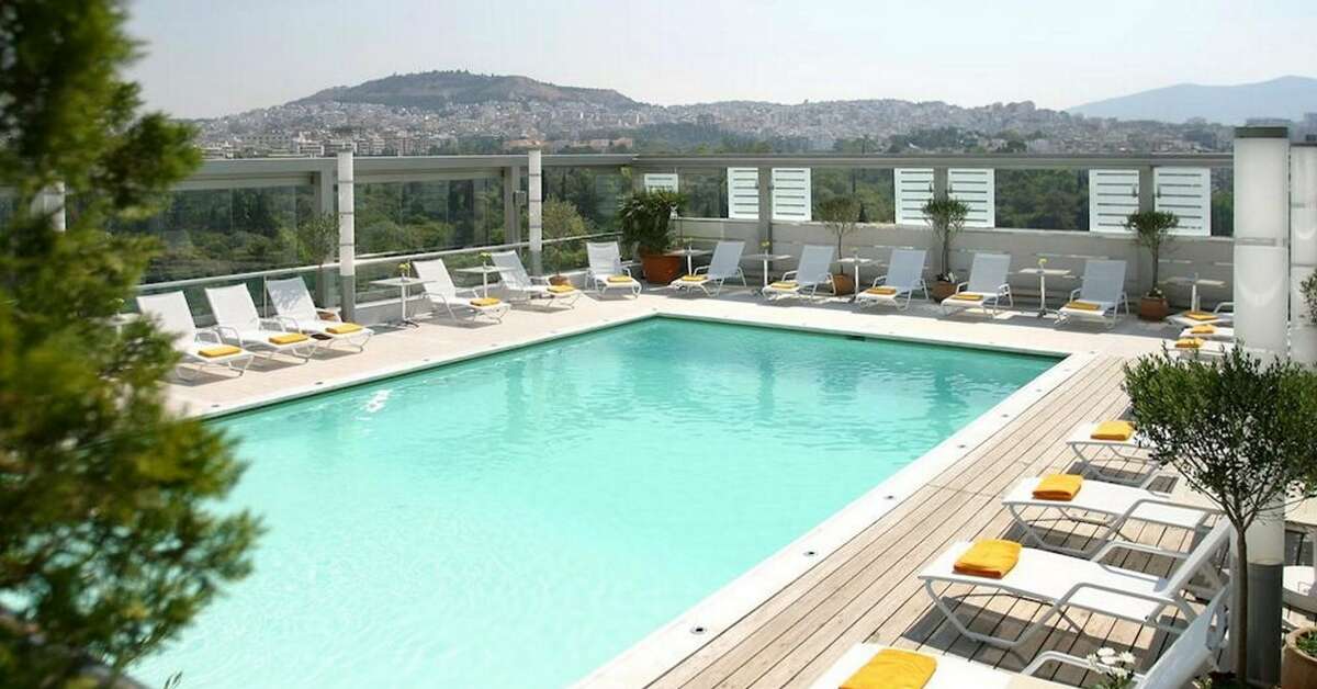 Een foto van het zwembad bij Radisson Blu Park Hotel Athene