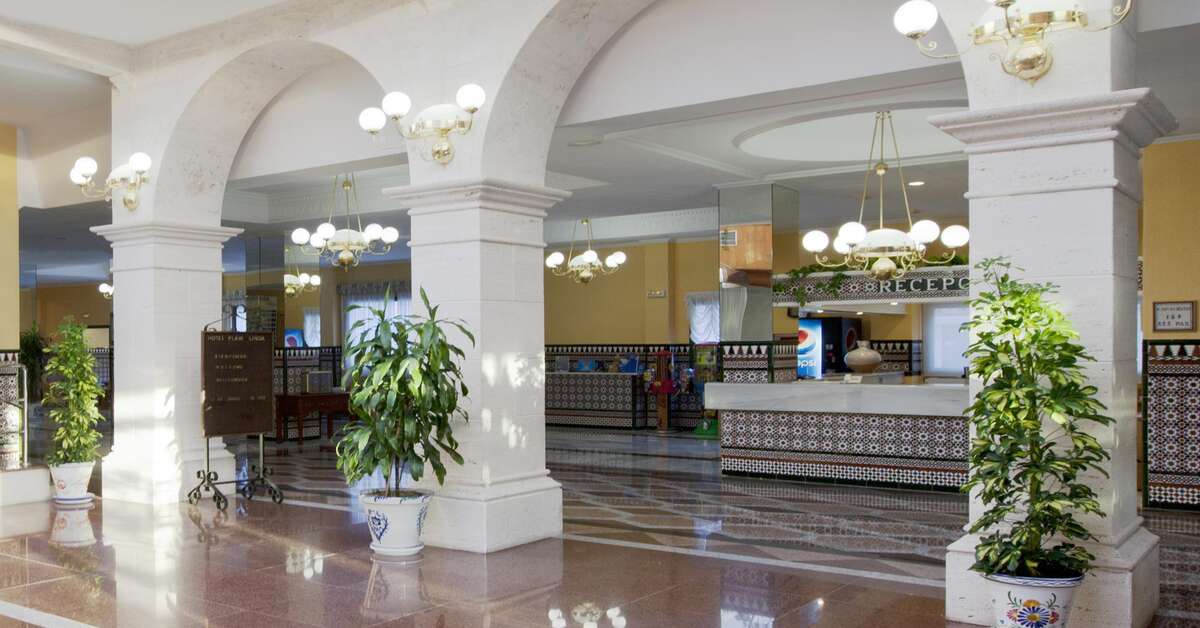 Een foto van het interieur van Hotel Playalinda