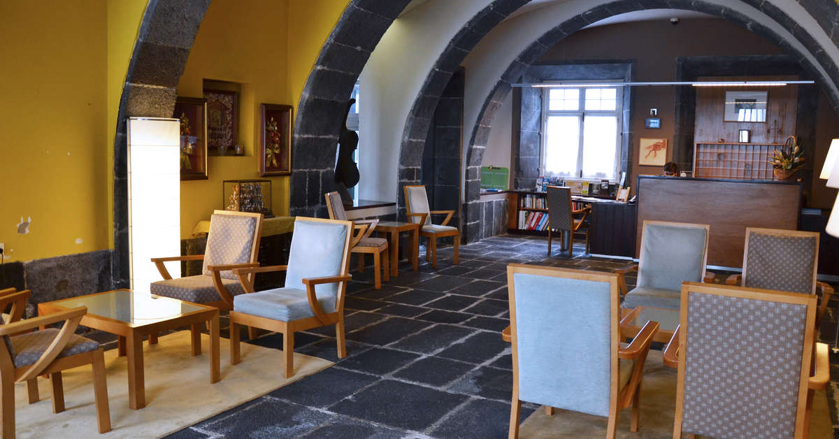 Een foto van het interieur van Hotel Do Colegio