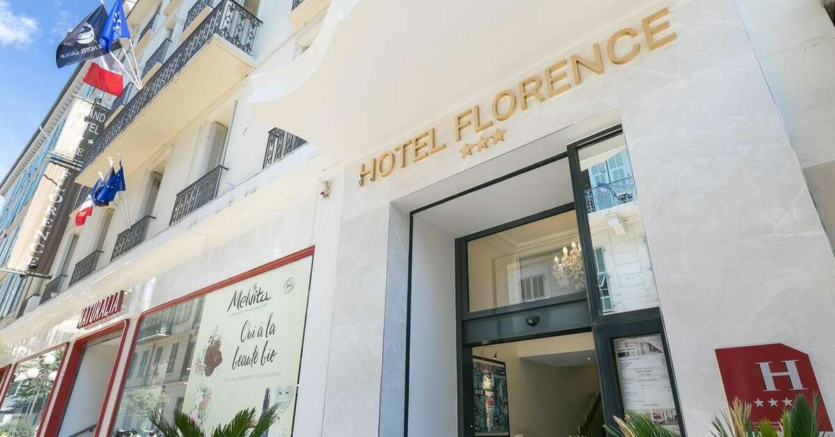 Ein Foto von der Außenansicht des Hotel Florence Nice