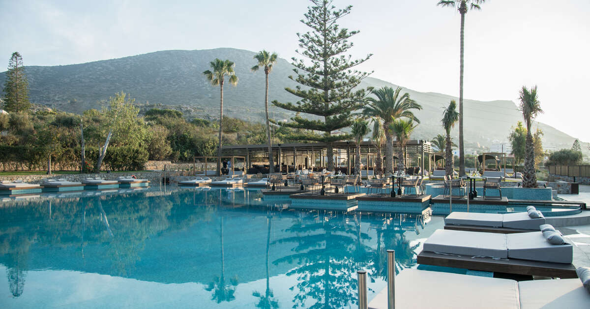Een foto van een overzicht van King Minos Retreat Resort & Spa