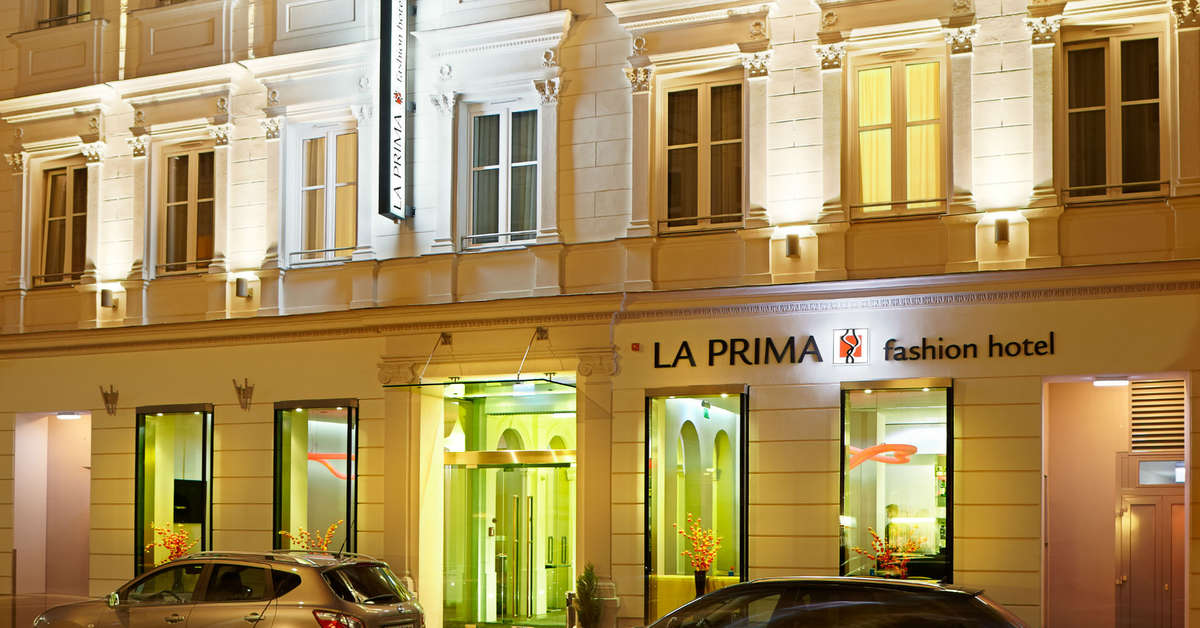 Een foto van de buitenkant van La Prima Fashion Hotel Vienna
