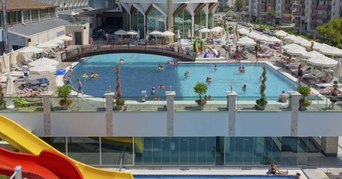Een foto van het zwembad bij Hotel Asia Beach