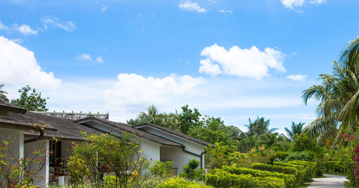 Een foto van het strand bij La Digue Island Lodge