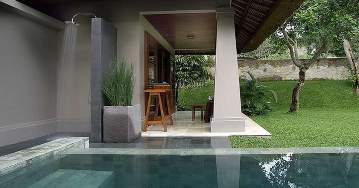 Een foto van het zwembad bij Maya Ubud Resort & Spa