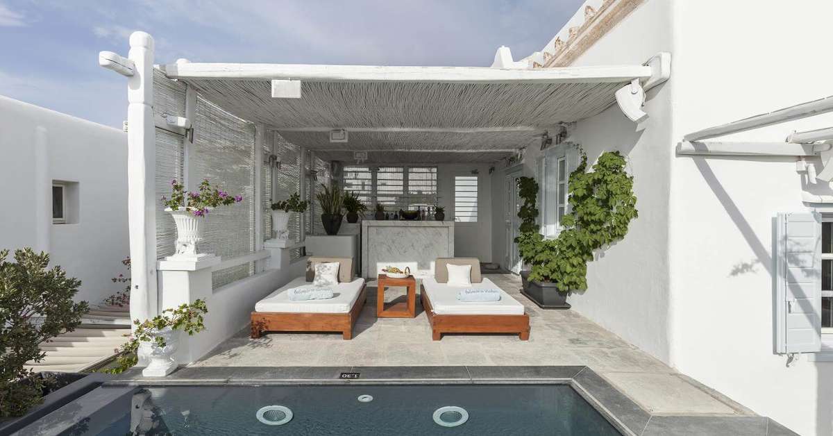 Een foto van de faciliteiten bij Belvedere Hotel Mykonos