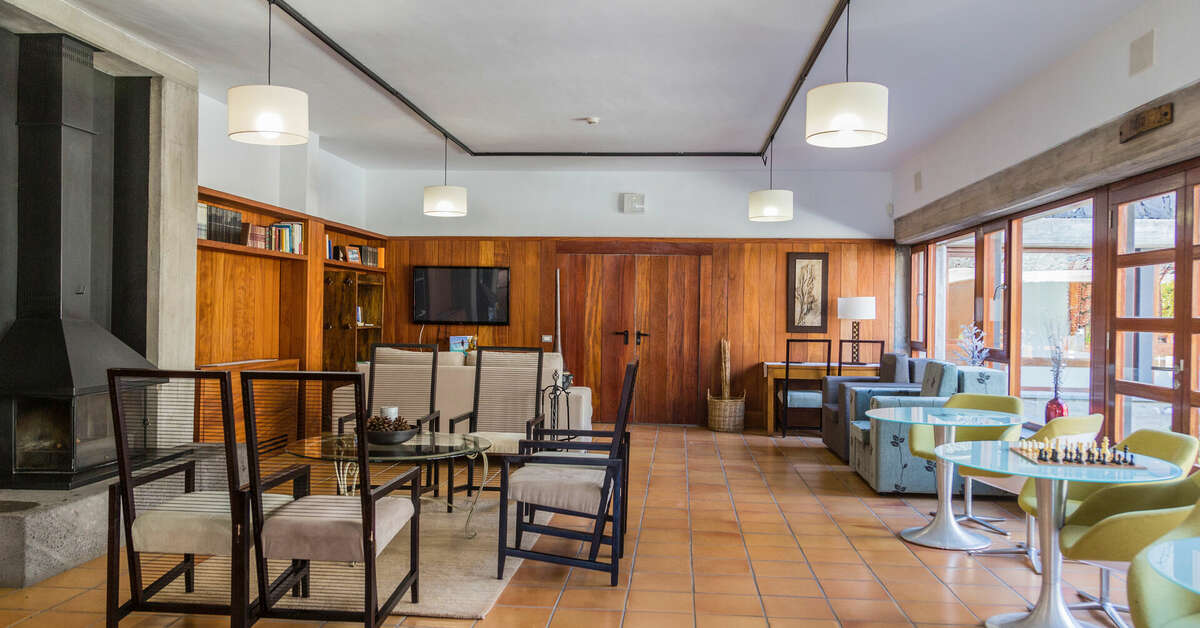 Een foto van het interieur van La Casona del Patio
