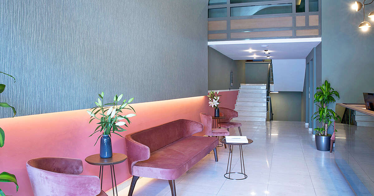 Een foto van het interieur van Zeus Essence Wyndham Athens Residence
