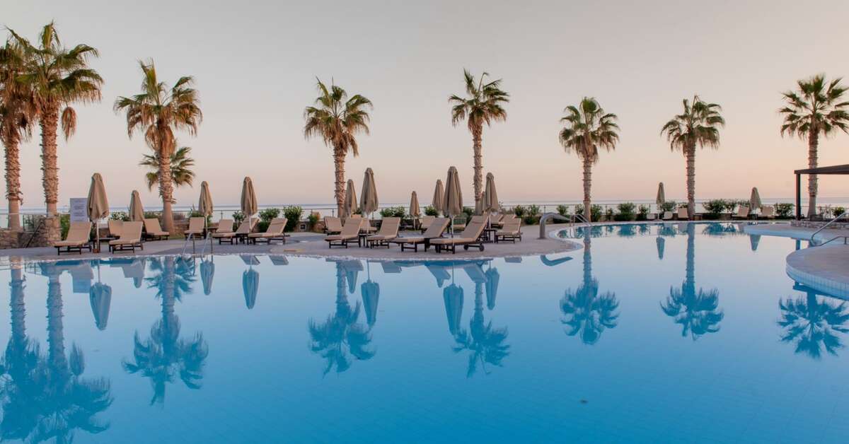 Een foto van het zwembad bij Ikaros Beach Luxury Resort & Spa