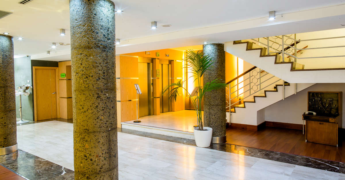 Een foto van het interieur van Exe Las Palmas