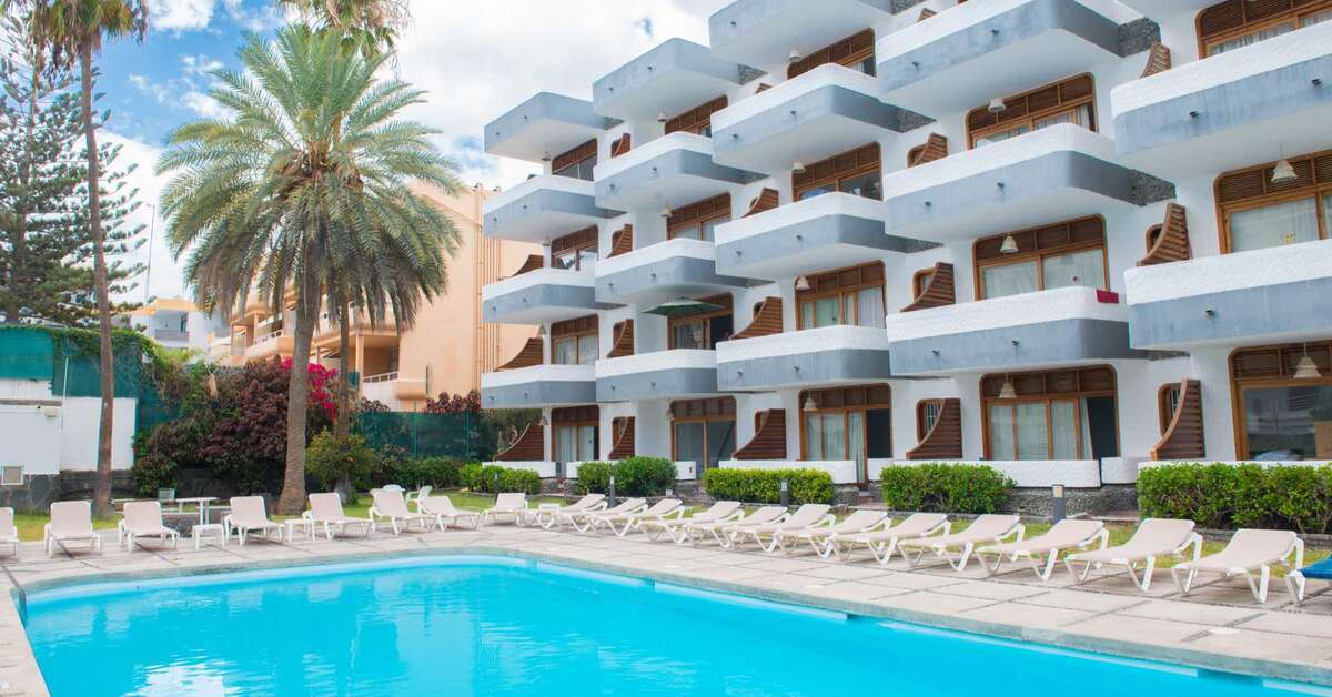Een foto van het zwembad bij Appartementen Livvo Puerto de Mogan