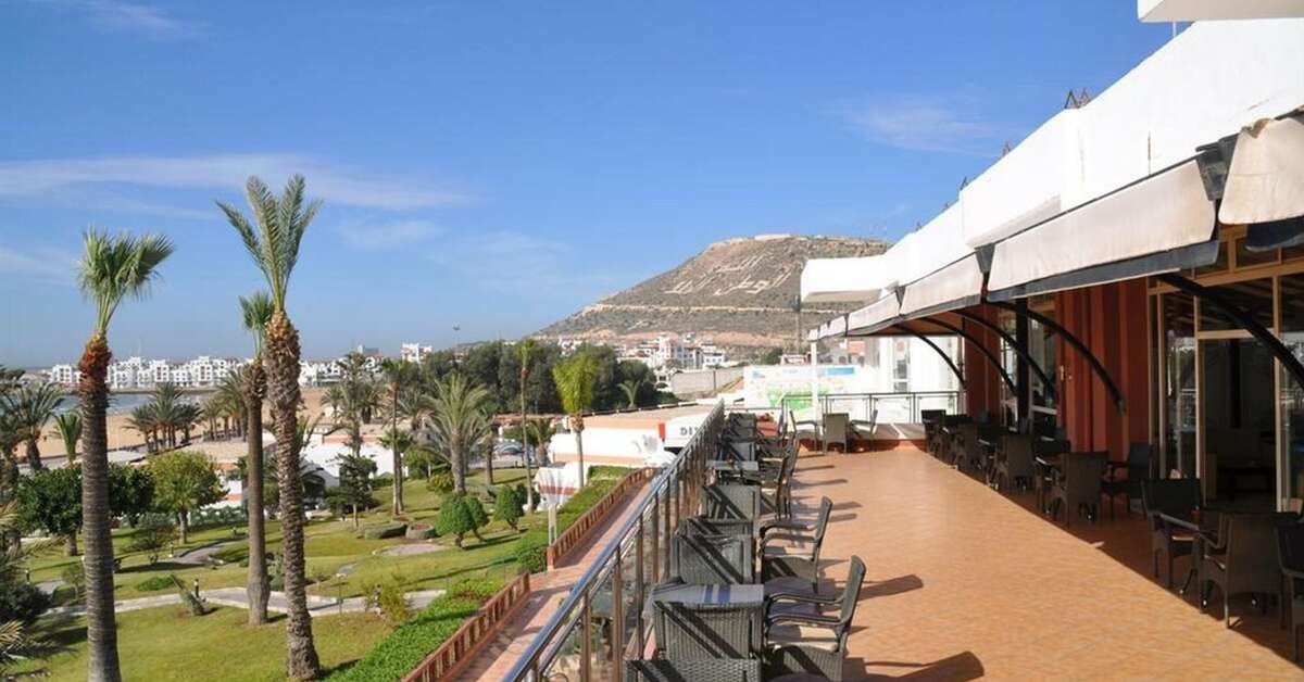 Een foto van het terras bij Hotel Club Al Moggar Garden Beach