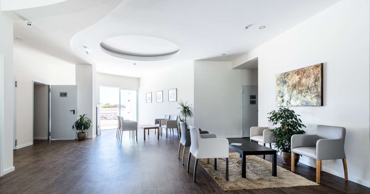 Een foto van het interieur van Clube VilaRosa