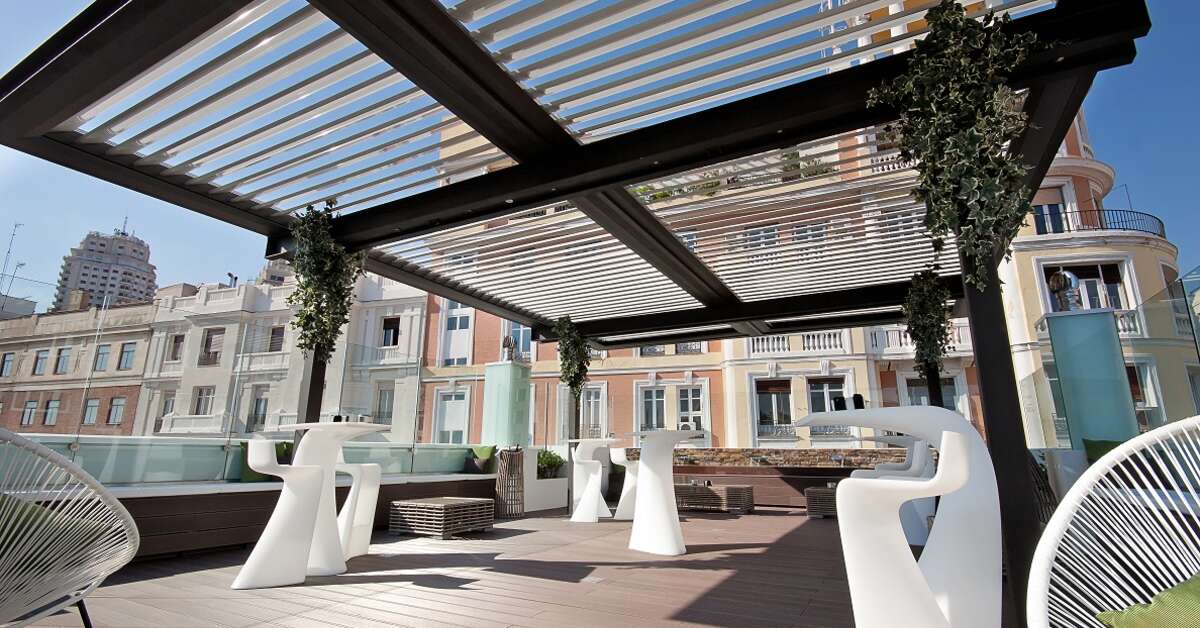 Een foto van het terras bij Hotel Mayorazgo