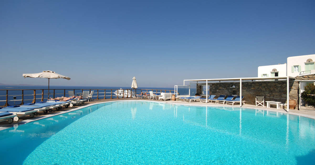 Een foto van het zwembad bij Mykonos View