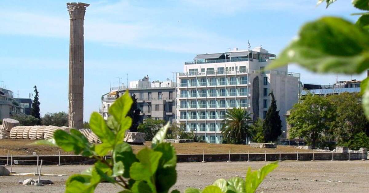 Een foto van een overzicht van Hotel The Athens Gate