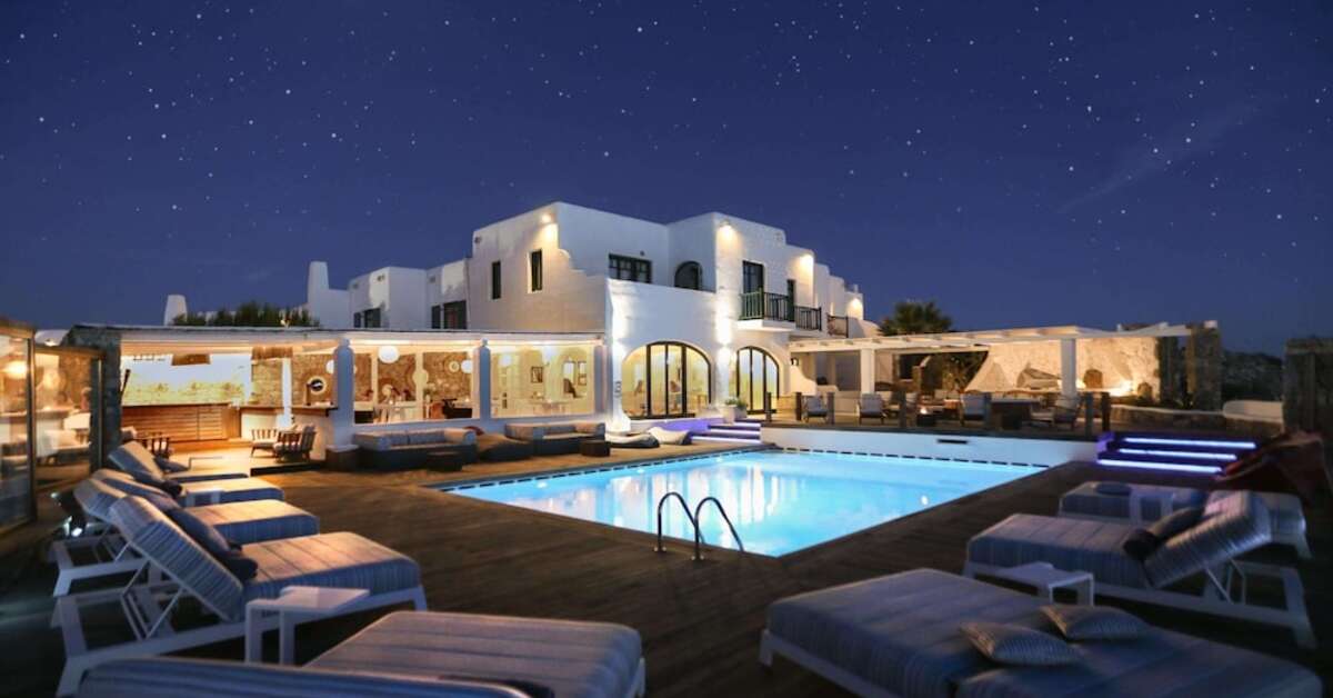 Ein Foto vom Pool im Tharroe of Mykonos Hotel