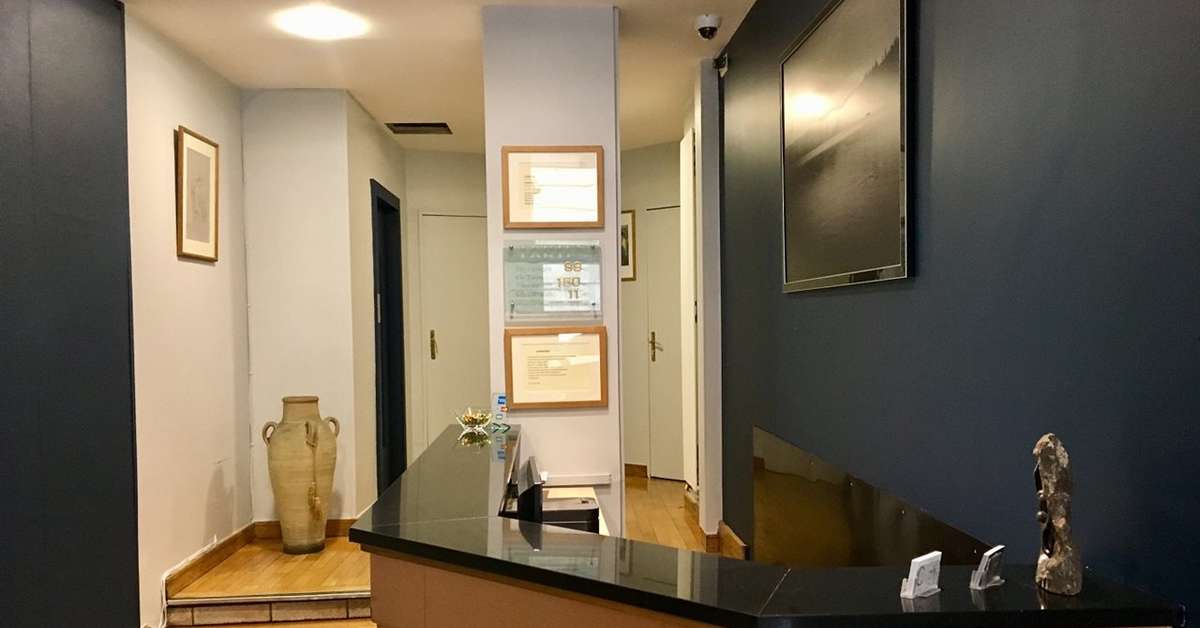 Een foto van het interieur van Grand Hotel Du Calvados