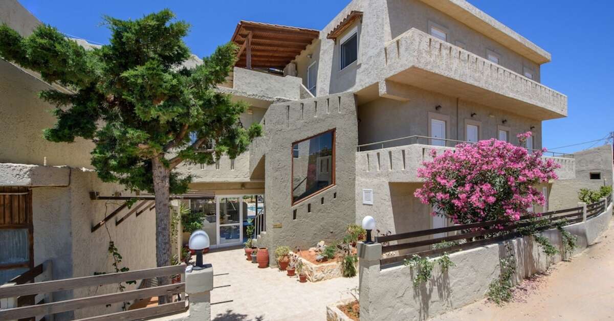 Ein Foto von der Außenansicht des Apartments Despina