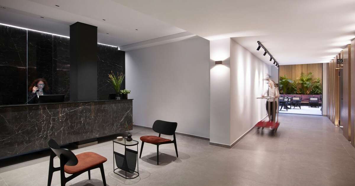 Ein Foto vom Innenbereich im The Editor Athens Hotel