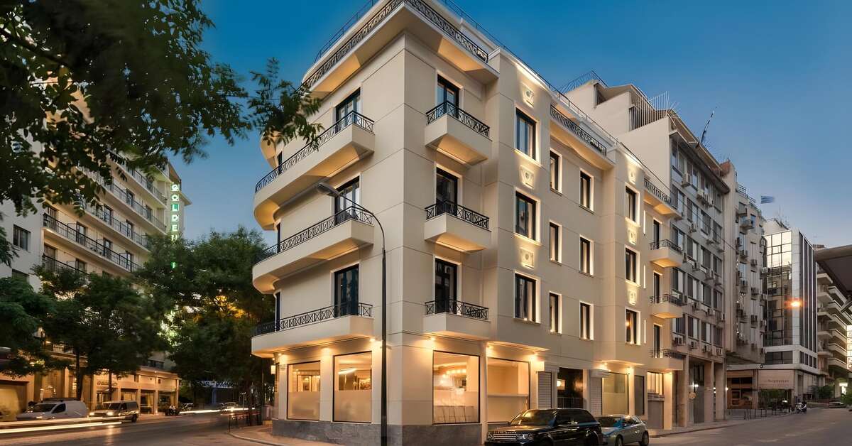 Een foto van de buitenkant van Athens One Smart Hotel