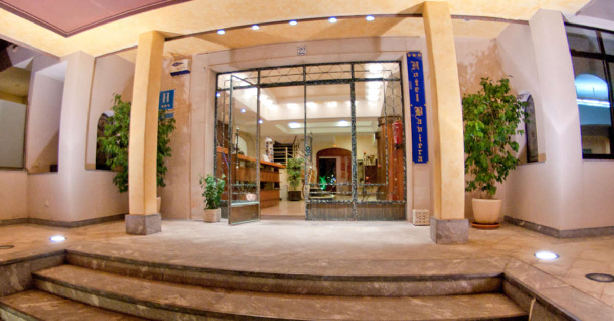 Ein Foto von der Außenansicht des Hotel Baviera