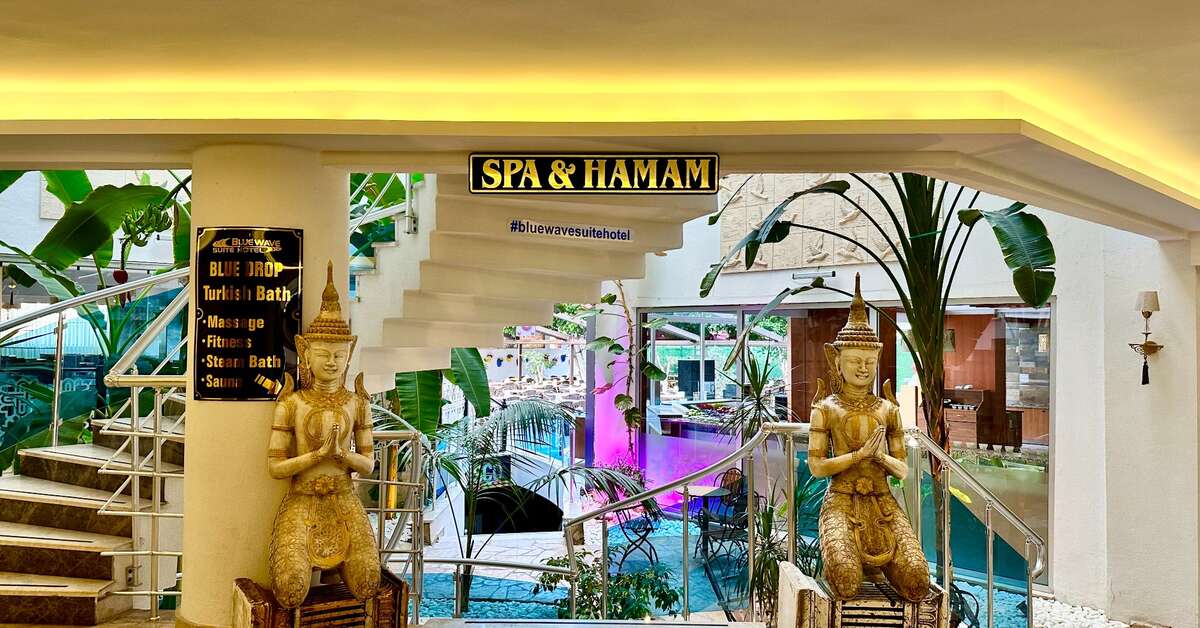 Ein Foto von den Einrichtungen im Blue Wave Suite Hotel