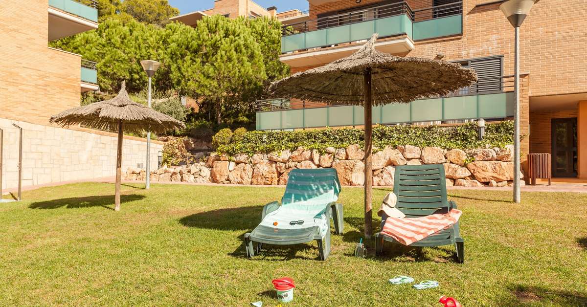 Ein Foto von der Terrasse im Pierre & Vacances Residence Salou