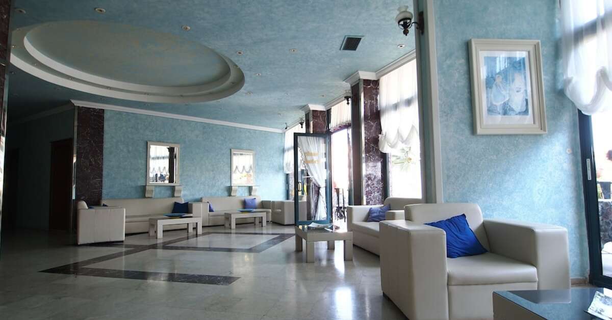 Een foto van het interieur van Class Beach Hotel