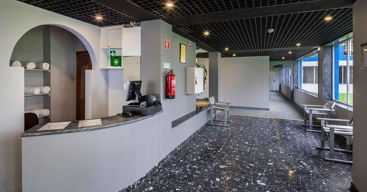 Een foto van het interieur van Hotel Navegadores