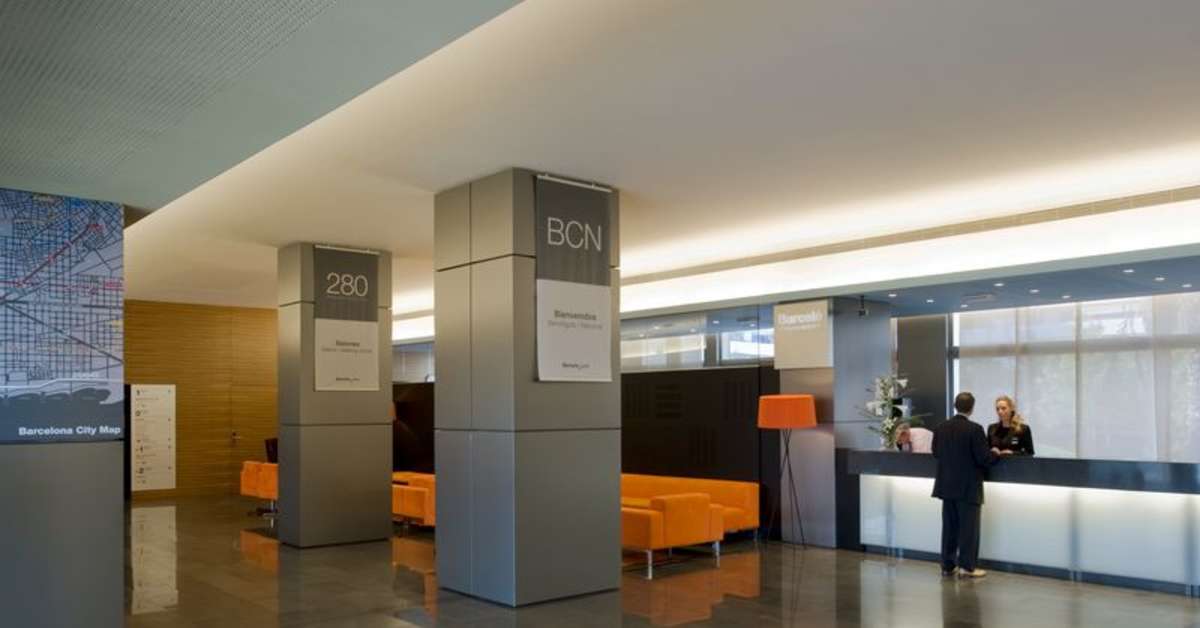 Een foto van het interieur van Occidental Atenea Mar