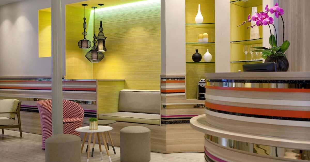 Een foto van het interieur van Berne Opéra