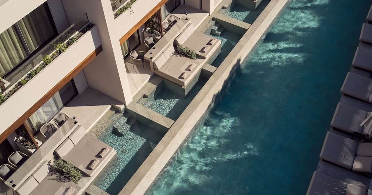 Een foto van het zwembad bij Contessina Hotel