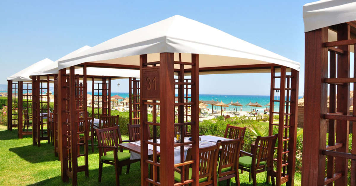 Ein Foto von der Terrasse im Hasdrubal Prestige Thalassa & Spa Djerba