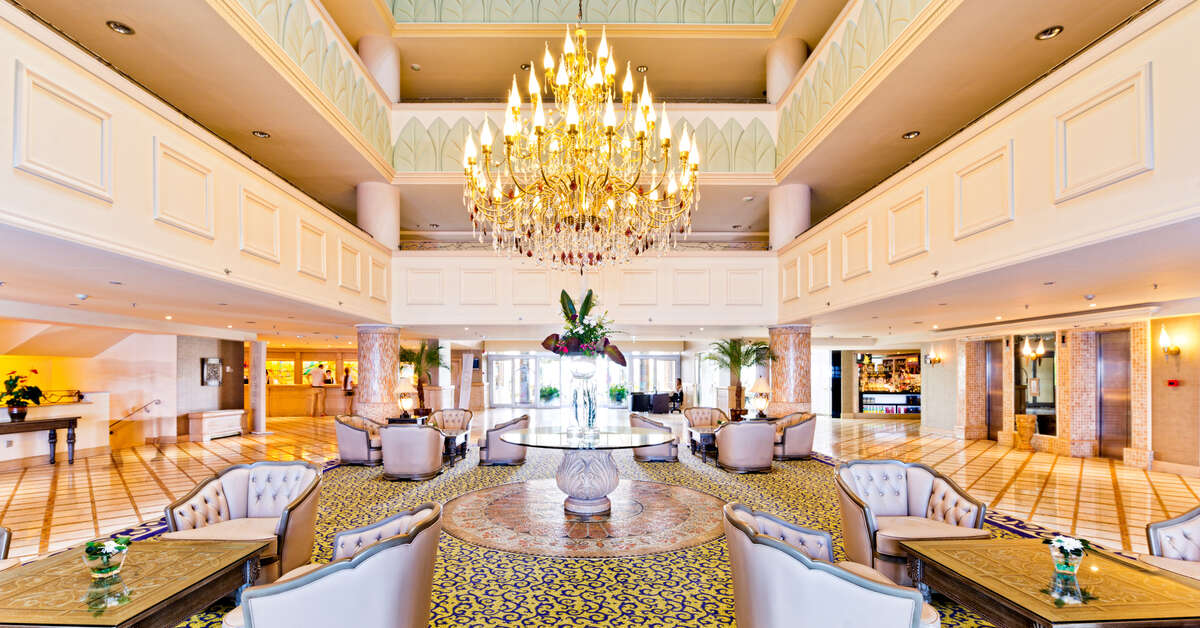 Een foto van het interieur van Merit Park Hotel & Casino