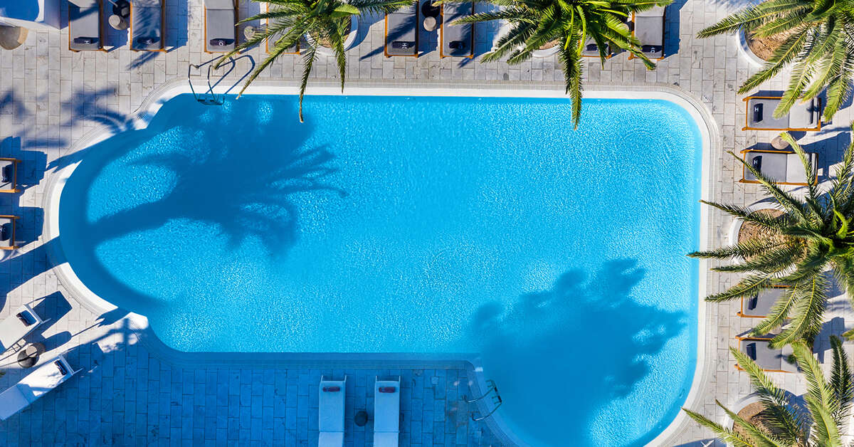 Een foto van een overzicht van Strogili Hotel