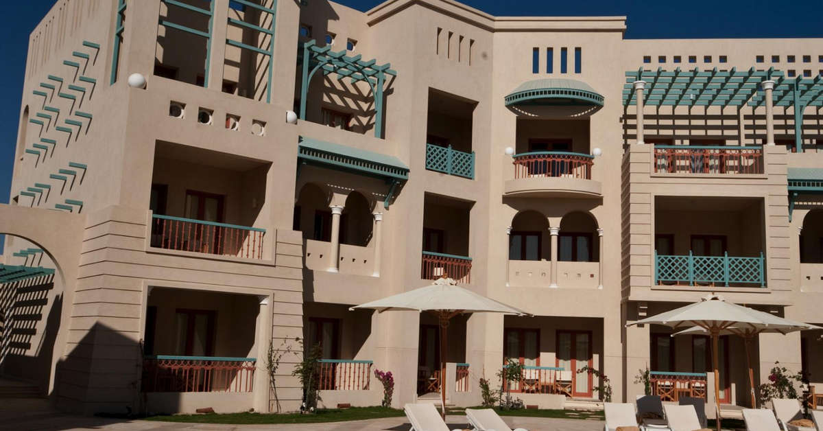 Een foto van de buitenkant van Mosaique El Gouna Hotel