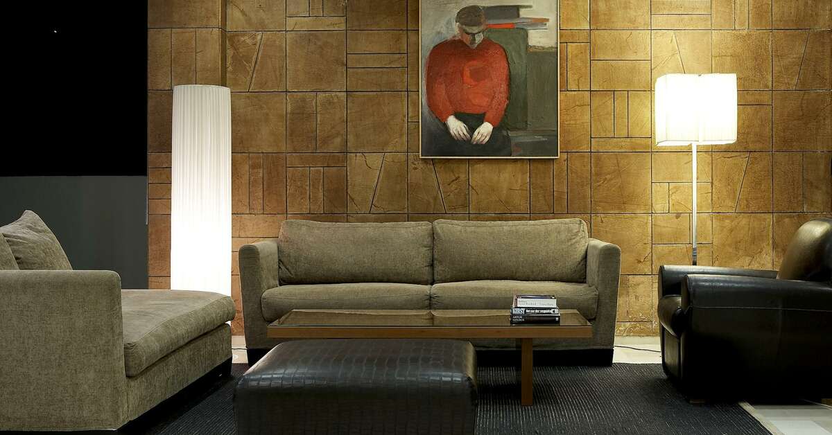 Een foto van het interieur van Angela Hotel Downtown Rooms