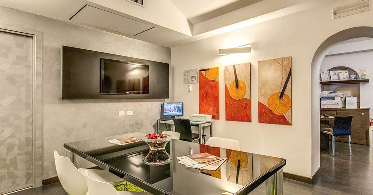 Een foto van het interieur van Hotel Rinascimento