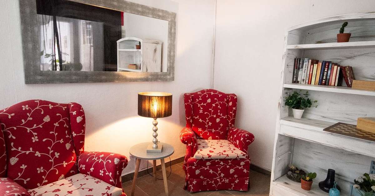 Een foto van het interieur van Teide Hotel