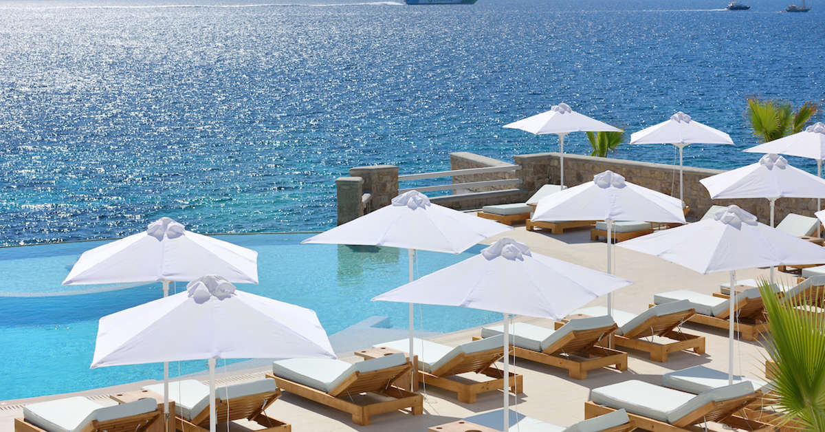 Een foto van het zwembad bij Anax Resort & Spa