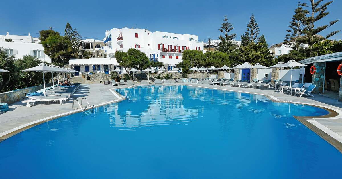 Een foto van het zwembad bij Hotel Kamari Beach