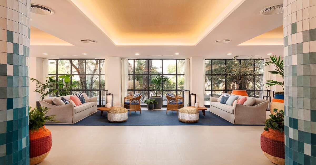 Een foto van het interieur van Alua Calvia