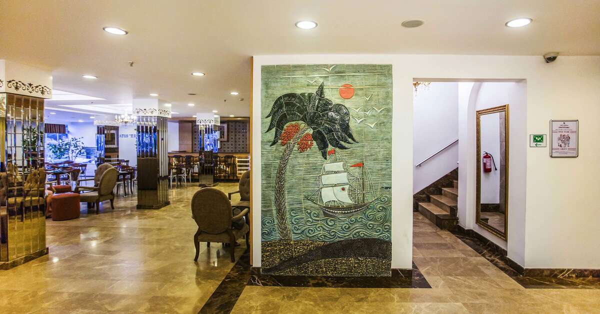 Een foto van het interieur van Eftalia Downtown Hotel