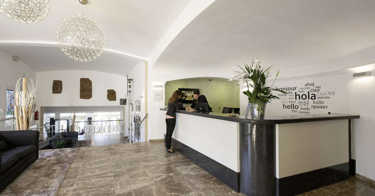 Een foto van het interieur van Silken Park Hotel San Jorge