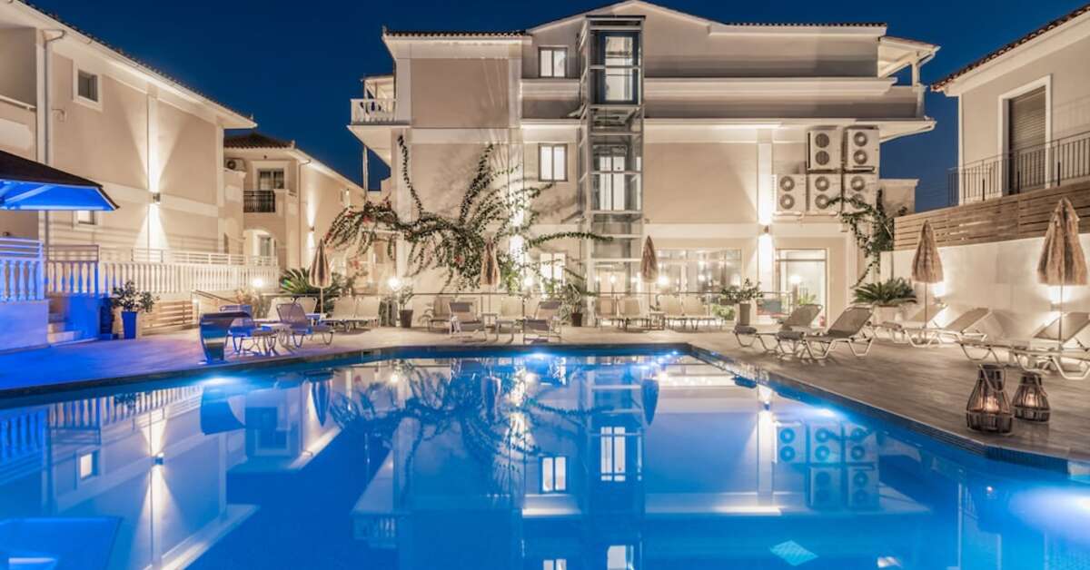 Een foto van het zwembad bij Tzante Hotel