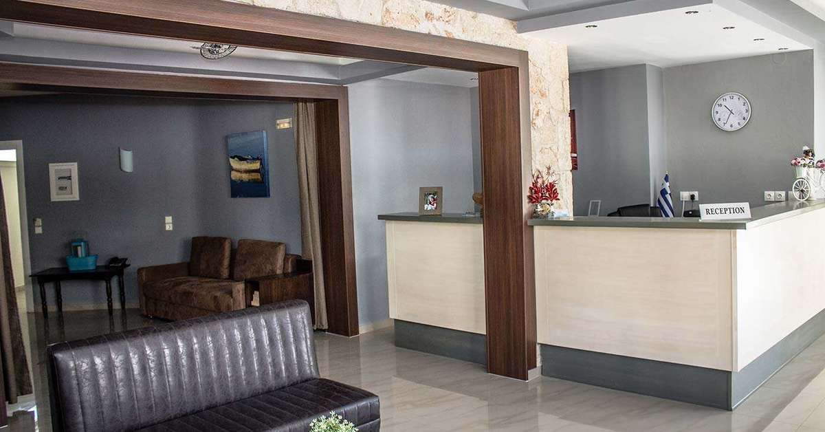 Een foto van het interieur van Ilios Hotel