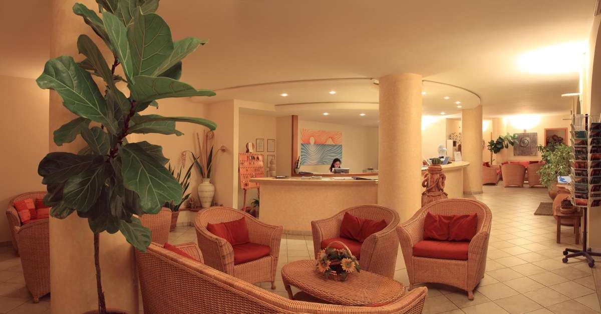 Ein Foto vom Innenbereich im Hotel Grotticelle